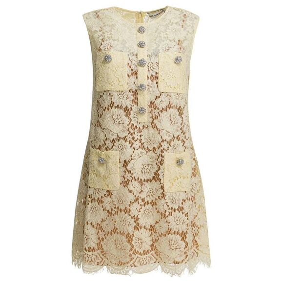 chinese dress ladies Self-Portrait - Blue Floral Lace Midi Dress main image 0